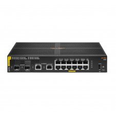 Hewlett Packard Enterprise Aruba 6100 12G Class4 PoE 2G/2SFP+ 139W Gestionado L3 Gigabit Ethernet (10/100/1000) Energ?a sobre Ethernet (PoE) 1U Negro