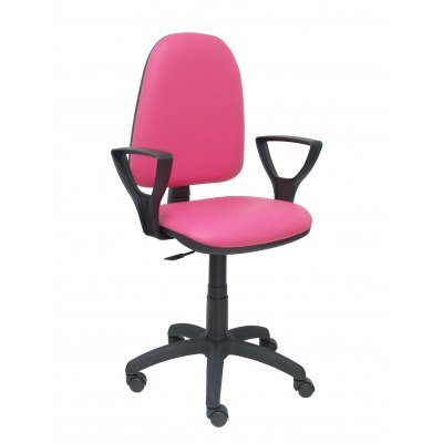 Silla Aýna similpiel rosa con brazos