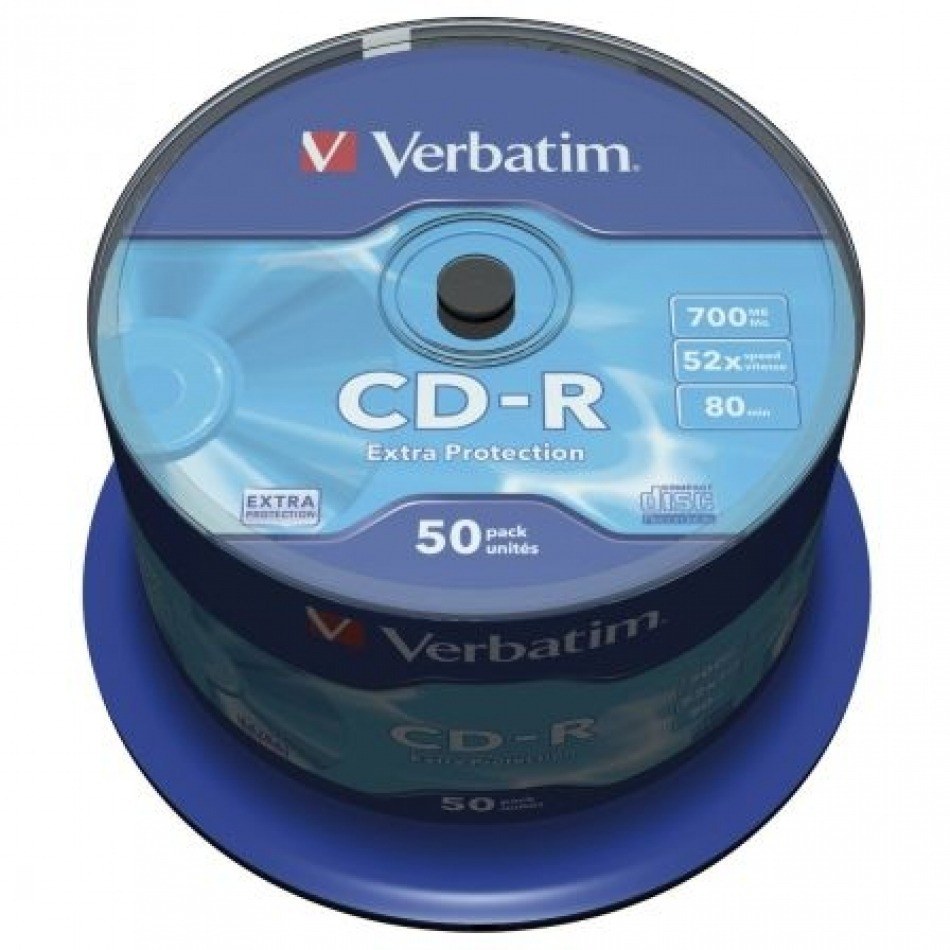 CD-R Verbatim Datalife 52X/ TarrinA50uds
