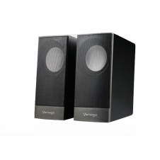 VORAGO BOCINAS PARA COMPUTADORA SPK-106, ALÁMBRICO, 2.0, 2X 3W, USB, NEGRO