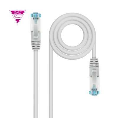 Nanocable - CABLE RED CAT.7 LSZH SFTP PIMF AWG26 BLANCO 50 CM