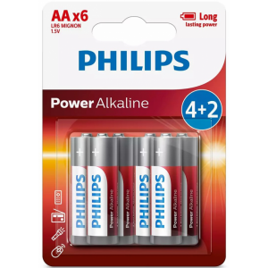 Pila Philips POWER ALKALINE LR6P6B10 AA 1 BLISTER