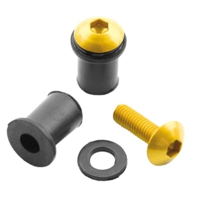 Kit 8 tornillos carenado M5x16. Oro MF5-5X16-ORO