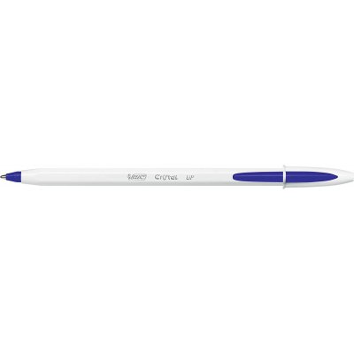 Bic Cristal Up Boligrafo de Bola - Punta de 1.2mm - Tinta con Base de Aceite - Cuerpo Blanco - Color Azul