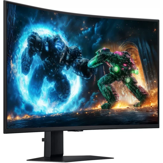 Monitor gaming Samsung Odyssey G7 G75F S37FG750EU, 37 pulgadas, 4K UHD, VA, 165 Hz, 1 ms, curvo, altura regulable, VESA DisplayHDR 600, HDMI, negro - imagen 2