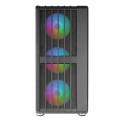 CAJA ATX SEMITORRE GAMING MARS GAMING MCVAULT FRONTAL NEGRO DE MALLA VERTICAL 4x120mm ARGB 3xPCI VER