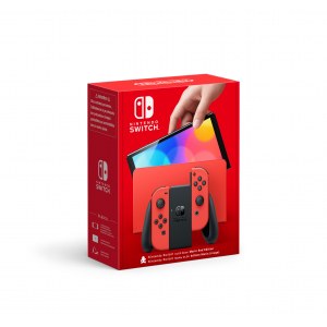 Consola Nintendo Switch OLED rojo edición Mario