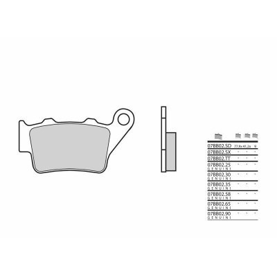 Pastillas de freno sinterizadas Brembo 07BB02SD 07BB02SD