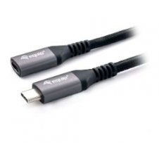 Cable EQUIP USB-C/M a USB-C/H 1m Negro (EQ128371)
