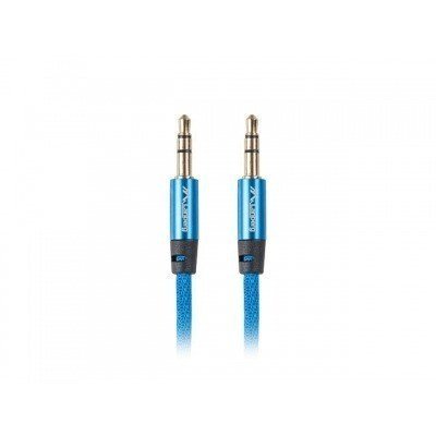 CABLE ESTEREO LANBERG JACK 3.5MM MACHO/JACK 3.5MM MACHO 1M AZUL