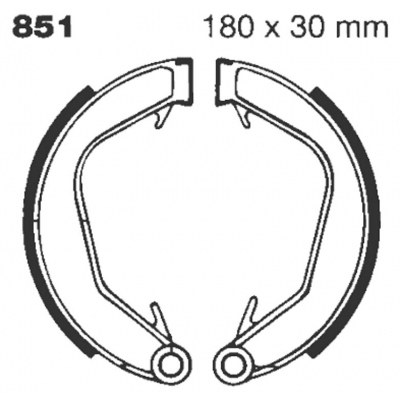 Zapatas de freno estándar EBC 851