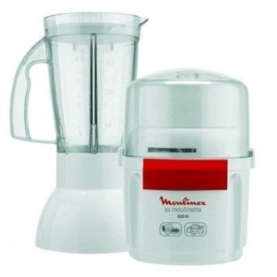 Picadora Moulinex AR680120, Blanco, 0'2 L, 800 W + Vaso