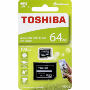 Tarjeta de memoria Toshiba microSD 64GB THN-M203K0640E