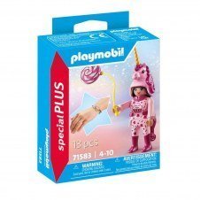 Playmobil niña con traje de unicornio