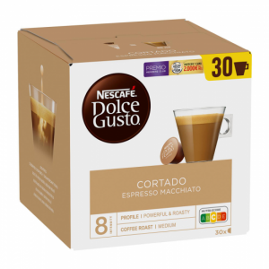 Estuche de cápsulas de café Dolce Gusto 12405893 CORTADO 30 cápsulas