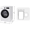 Lavadora Samsung WW10FG5U34AEEC, 10 kg, 1400 rpm, clase A, blanco - imagen 2