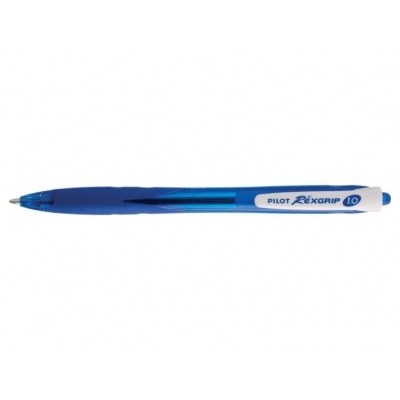 Pilot Boligrafo de Bola Retractil Rexgrip BeGreen - Punta Redonda 1mm - Trazo 0.27mm - 77% de Plastico Reciclado - Recargable - Grip Ergonomico - Color Azul