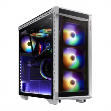 GABINETE GAMER XPG BATTLECRUISER BLANCO E-ATX 4 FAN ARGB USB-C
