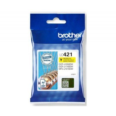 Brother LC421 Amarillo Cartucho de Tinta Original - LC421Y