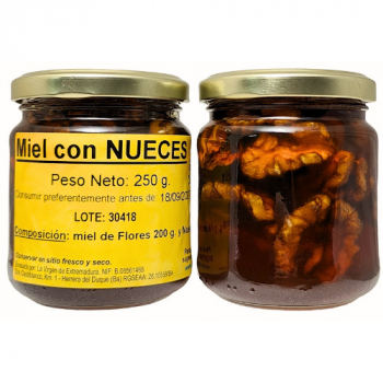 Miel Natural Con Nuez Virgen de Extremadura 250Grs