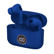 COOL AURICULARES STEREO BLUETOOTH EARBUDS LCD AIR PRO AZUL
