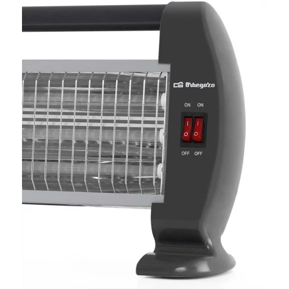 Estufa de cuarzo Orbegozo BP 0206, 1.200 W, 3 potencias, negro - imagen 6