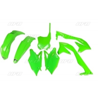 Kit plástica UFO verde fluor Kawasaki KX450F KAKIT223@AFLU