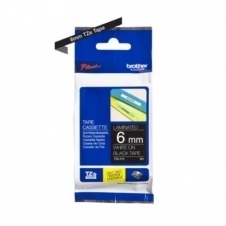 CINTA BROTHER TZE315 LAMINADA TEXTO BLANCO SOBRE FONDO NEGRO 6MM