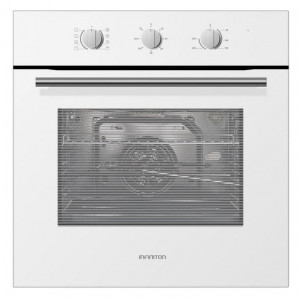Horno multifunción Infiniton 818LB, 65 litros, grill, 3000 W, control mecánico, temporizador, doble cristal, clase A, cristal blanco