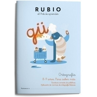 CUADERNO RUBIO ORTOGRAFIA 4 8-9 AÑOS - Pack de 5 unidades