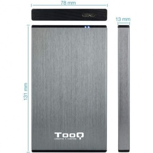 Caja Externa para Disco Duro de 2.5 TooQ TQE-2527G/ USB 3.1