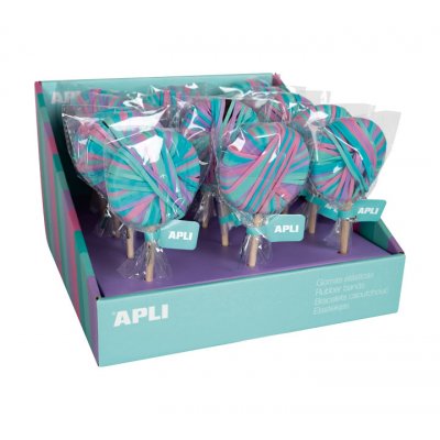 EXP. 15U. PIRULETAS GOM. ELASTICAS APLI NORDIK