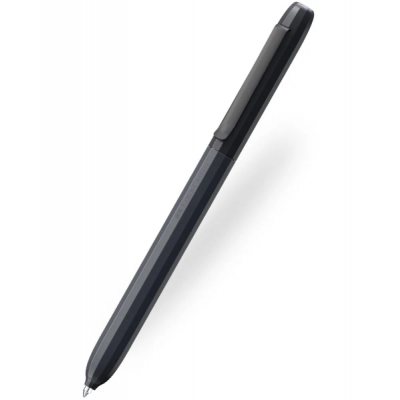 Faber-Castell Avori Boligrafo de Mecanismo Giratorio XB - 92% de Plastico Reciclado - Clip Metalico Solido - Color Negro
