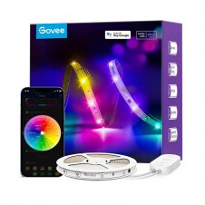 Tira led govee rgb smart wifi+bt h618c 10m - rgbic - 11 modos musica - control por voz