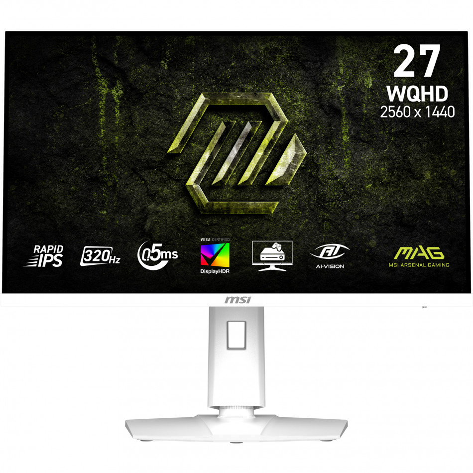 MSI MAG 274QRFW X32 pantalla para PC 68,6 cm (27") 2560 x 1440 Pixeles Wide Quad HD LCD Blanco