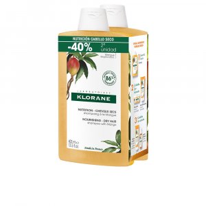AL MANGO champú nutritivo para cabello seco duo 2 x 400 ml