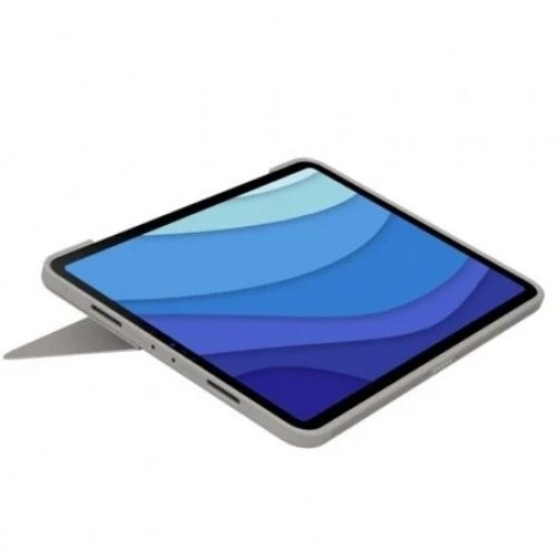 Funda con Teclado Logitech Combo Touch para Tablets Apple Ipad Pro 12.9/ Compatibilidad según Especificaciones/ Marrón Arena