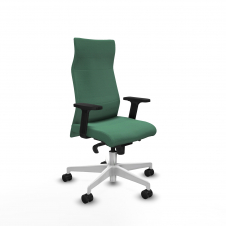 Piqueras y Crespo Albacete direcci?n sincro bali verde esmeralda brazos 2D base blanca ruedas 65 nailon