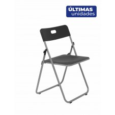 Piqueras y Crespo Pack 6 sillas plegables Opti547 plástico negro