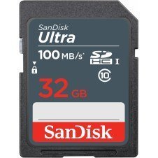 SanDisk Ultra 32GB SDHC Mem Card 100MB/s memoria flash UHS-I Clase 10