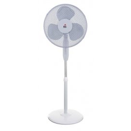 Ventilador de pie FM VP40, 40 cm, 45W, 3 modos, blanco