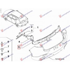 SOPORTE PARACHOQUE TRASERO(PLASTICO) (O)