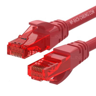 Cable de red wp latiguillo rj45 u - utp cat.6 0.5m rojo