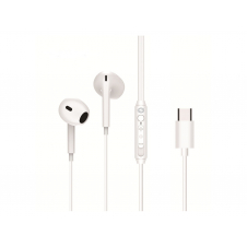 Conceptronic BRENDAN02W auricular y casco Auriculares Alámbrico Dentro de oído Llamadas/Música USB Tipo C Blanco