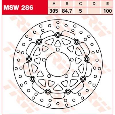 Discos de freno TRW MSW286