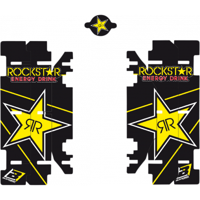 Adhesivos Rockstar para aletines de radiador BLACKBIRD RACING A303L