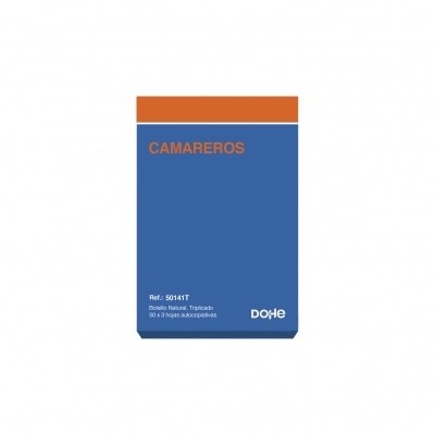 Dohe Talonario de Comandas - Bolsillo Natural - 50x3 Hojas Autocopiativas - Triplicado