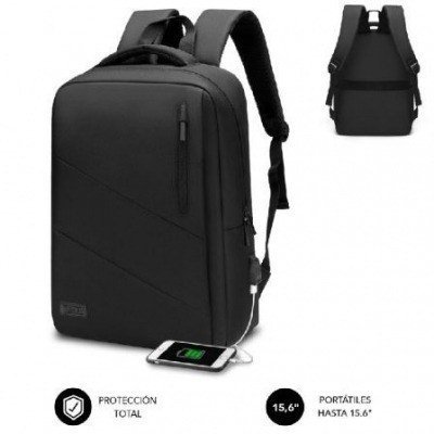 Mochila Subblim City Backpack para Portátiles hasta 15.6/ Puerto USB