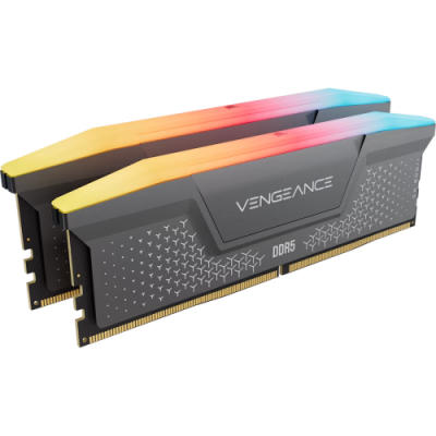 MEMORIA CORSAIR DDR5 64GB 2X32GB PC5600 VENGEANCE RGB CMG64GX5M2B5600Z40