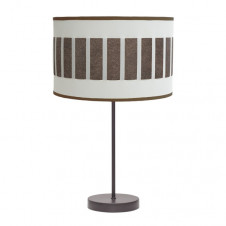 Sobremesa Alto Ivanna 1xe27 Marron/blanco-oxido 62x30x30 Cm